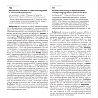 Блок «Perioperative assessment of cerebral autoregulation in patients with hydrocephalus», 2013 год, стр. 93